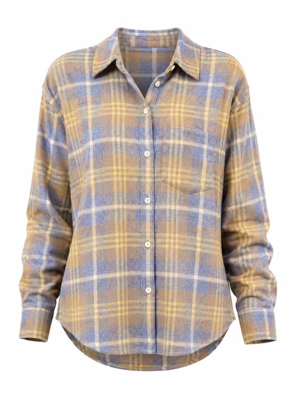 Madewell Flannel Oversized Boyfriend Plaid Button-Down Shirt XS